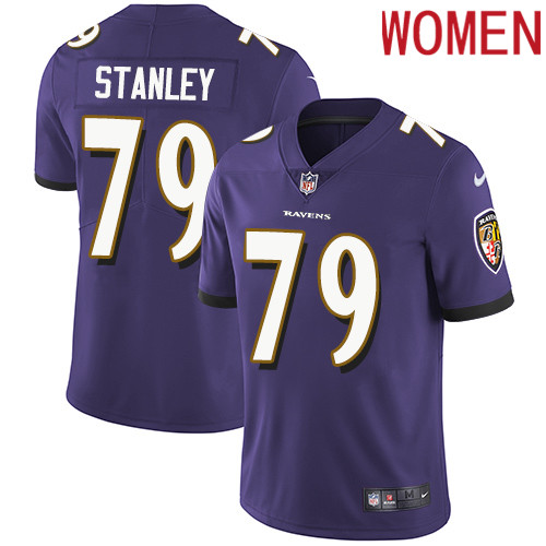 2019 Women Baltimore Ravens #79 Stanley purple Nike Vapor Untouchable Limited NFL Jersey->women nfl jersey->Women Jersey
